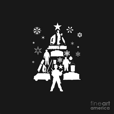 Home Alone Christmas Tree Silhouette Digital Art by Roy B Given - Pixels