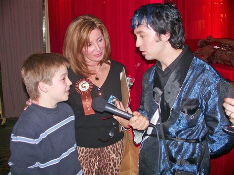 ABC7Chicago News Anchor Kathy Brock and her son talk to Fausto at the World of Chocolate. - a ...