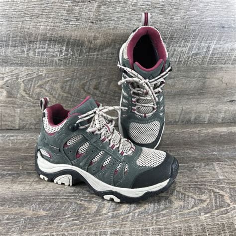 Ascend Lisco Mid Waterproof Hiking Shoes BOOTS Womens Size 7 Gray Beige ...