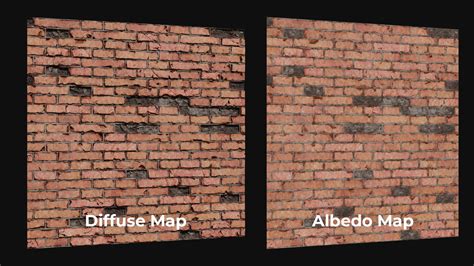 Difference between Albedo and Diffuse map - A23D