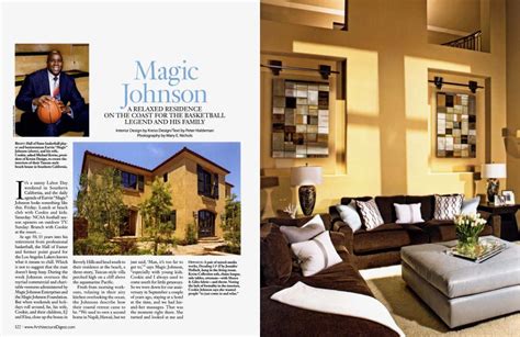 Magic Johnson | Architectural Digest | DECEMBER 2009