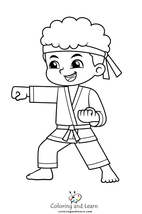 Karate Coloring Pages (FREE) (2024) - Coloring and Learn