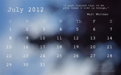 my monthly desktop calendar