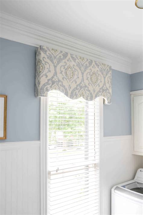 DIY Window Cornice Board with Fabric - The Turquoise Home