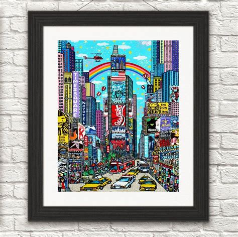 Times Square ART Times Square print-Giclee Print Art-New York | Etsy | Square art, New york art ...