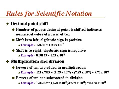 Rules for Scientific Notation | Scientific notation, Notations, Scientific