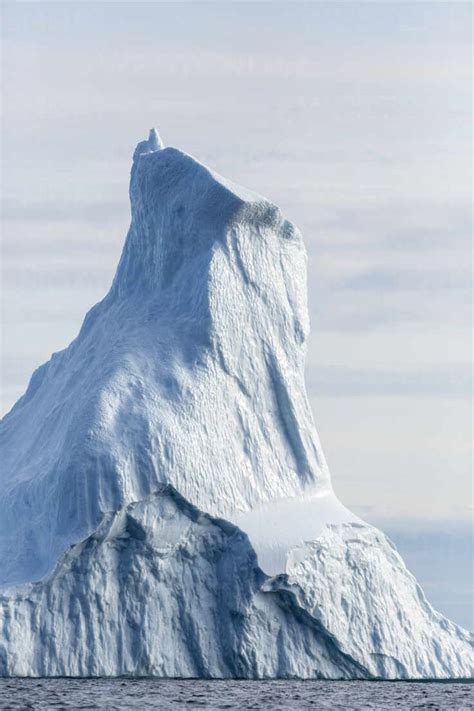 Majestic tall iceberg Greenland stock photo