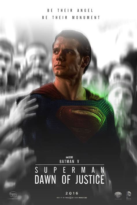 the poster for batman v superman dawn of justice is shown in front of a ...