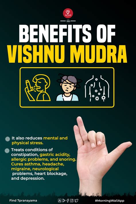 Vishnu Mudra (Lord Vishnu Hand Gesture): Steps, Benefits & More - | Yoga facts, Mudras, Healing yoga