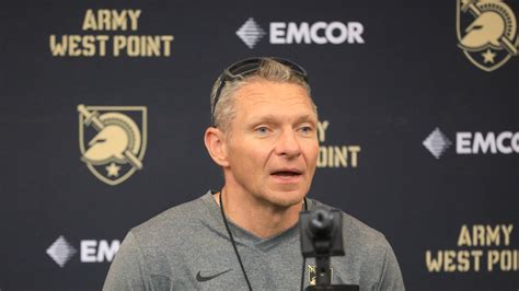 Army football coach Jeff Monken pleased with team's efforts