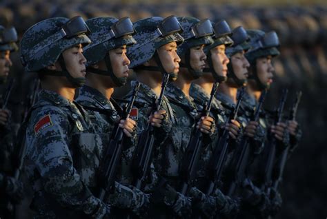 PLA Chinese Troops In Training Exercise