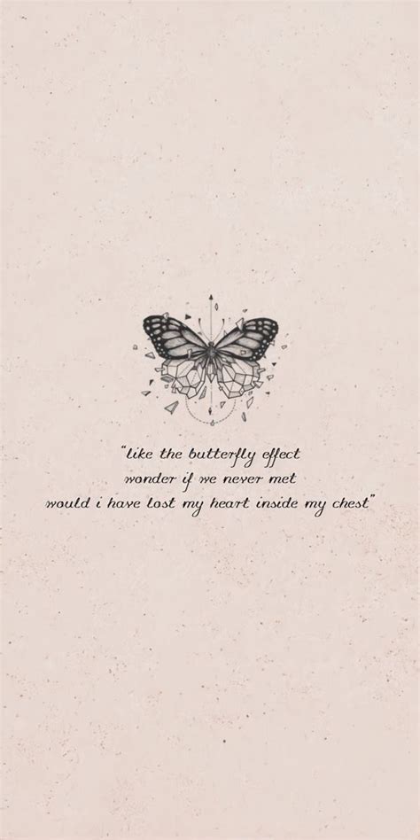 lyrics from “The butterfly effect” by Before You Exit