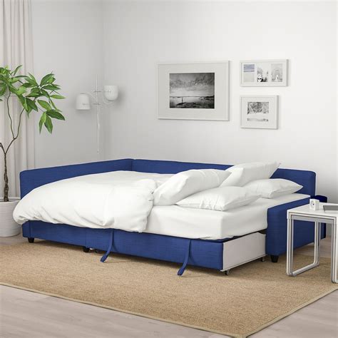 FRIHETEN Sleeper sectional,3 seat w/storage, Skiftebo blue - IKEA in ...