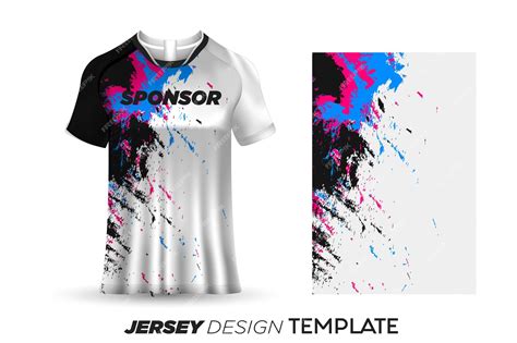 Premium Vector | Sublimation jersey design soccer sports jersey ...