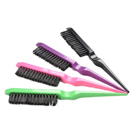 1 Pcs Hair Brushes Professional Comb Teasing Back Combing Hair Brush Slim Line Styling Tools ...