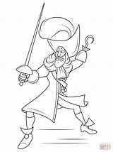 Captain Hook Coloring Sheets Pages sketch template