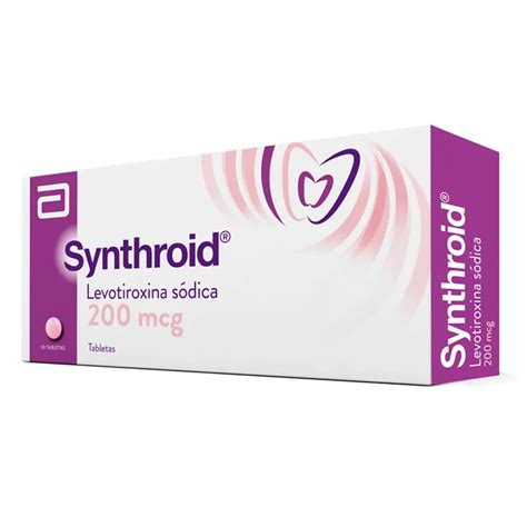 Synthroid 200 mcg Levotiroxina Sodica - Caja de 30 tabletas | Punto Farma