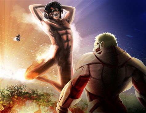 Titan Eren vs The Armored Titan by PatoIV on DeviantArt