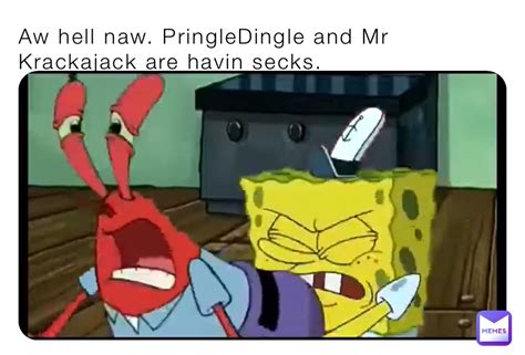 Aw hell naw. PringleDingle and Mr Krackajack are havin secks. | @TheMemeinator69 | Memes