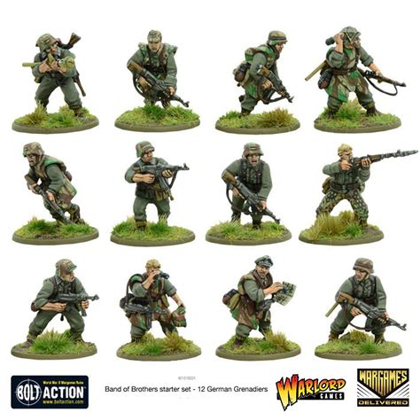 Bolt Action Miniatures Warlord Games Band of Brothers Bolt Action Starter Set 2-36 pcs 28mm ...