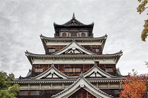 Hiroshima Castle in Hiroshima, Japan 15546633 Stock Photo at Vecteezy