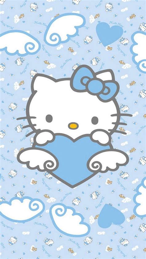 Blue Hello Kitty Wallpapers - Top Free Blue Hello Kitty Backgrounds ...