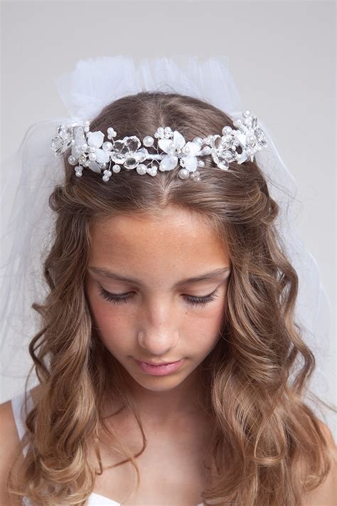 17 best First Communion Hairstyles images on Pinterest | Communion hairstyles, First holy ...