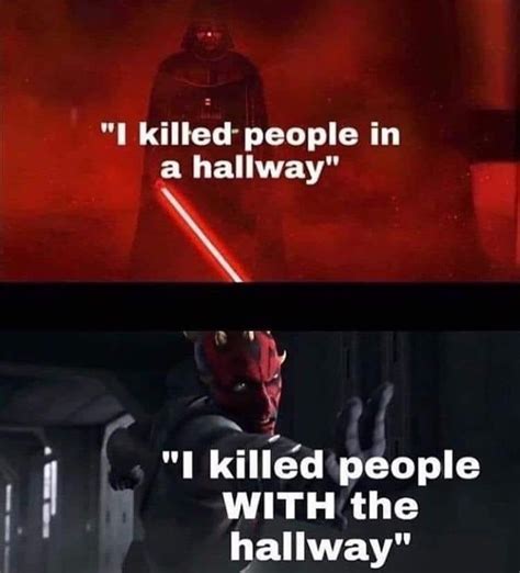 Which hallway scene do you like more? : r/PrequelMemes