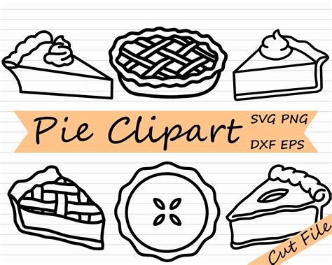 Pie Slice Clipart Black And White