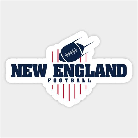 New England Football Team Color - American Football - Sticker | TeePublic