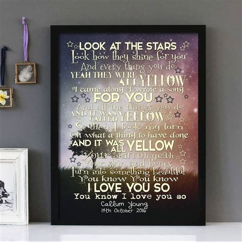 Song Yellow By Coldplay With Lyrics For Vocal Performance