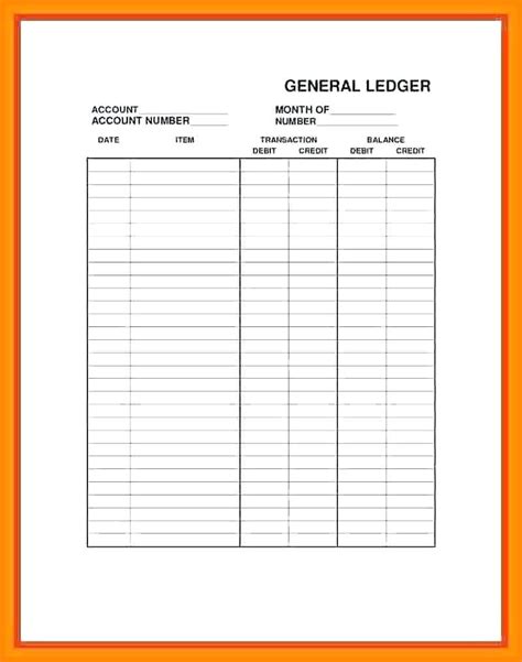 Stock Ledger Template Free Excel