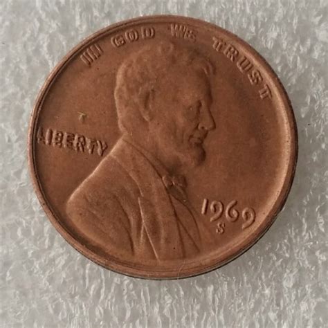 Souvenir USA Lincoln Penny 1969 S Double Die Obverse Small Cent - free ...