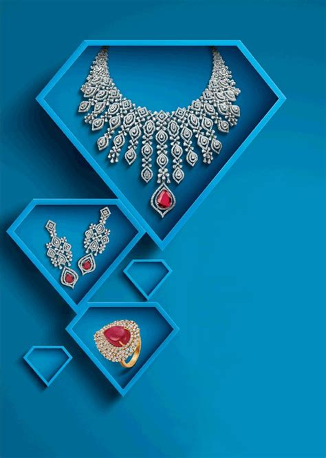 Jewellery Banner with Stunning Diamond Necklace and Earring Set