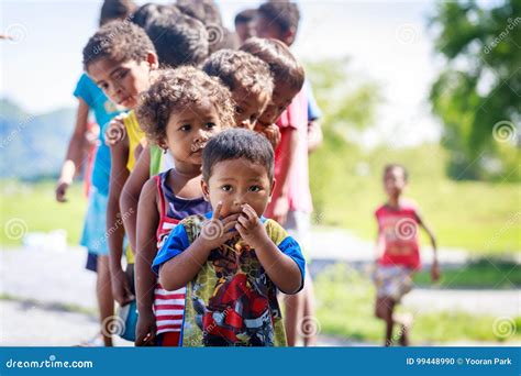 The Aeta Tribe Children Near Mount Pinatubo on Aug 27, 2017 in S ...