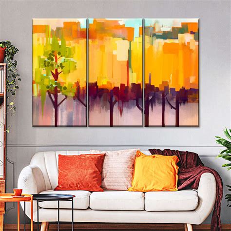 Autumn Trees Abstract Wall Art | Painting