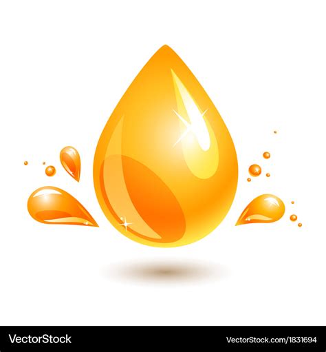 Oil drop Royalty Free Vector Image - VectorStock