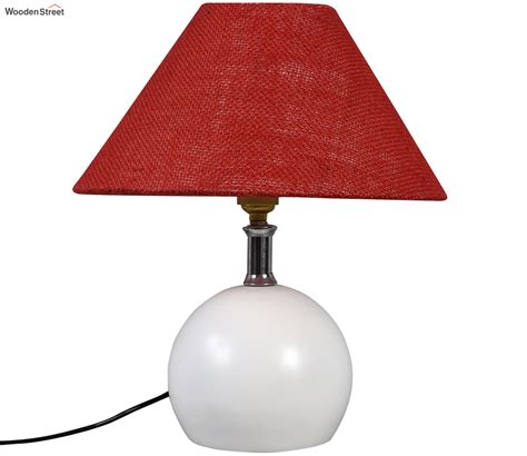 Buy Centaur Metal Modern and Contemporary Table Lamps (Red) Online in India at Best Price ...