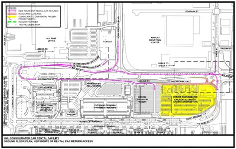 Changes made as construction continues on new car rental facility at Honolulu airport