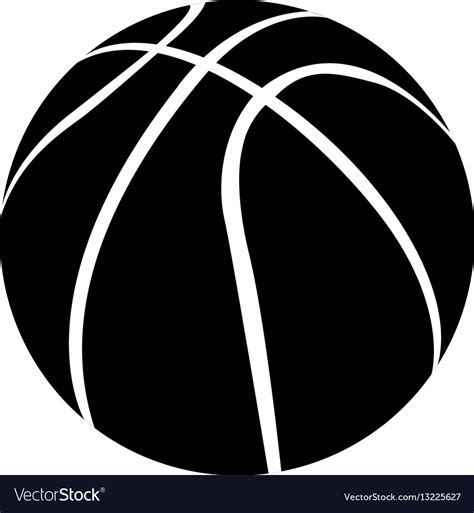 Isolated basketball ball Royalty Free Vector Image