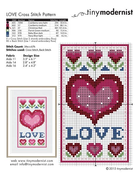 FREE Cross Stitch Patterns – Tiny Modernist Cross Stitch