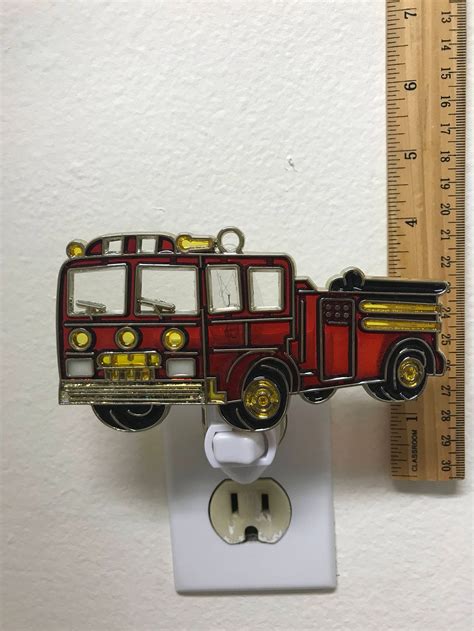 Firetruck Night Light - Etsy