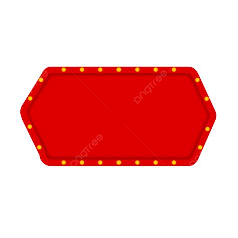Modern Box Clipart Transparent PNG Hd, Modern Red Text Box With Yellow Lamp, Red Text Box, Text ...