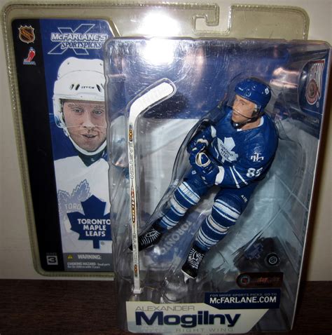 Alexander Mogilny Blue Jersey SportsPicks action figure