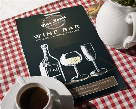 Wine Bar Menu design on Behance