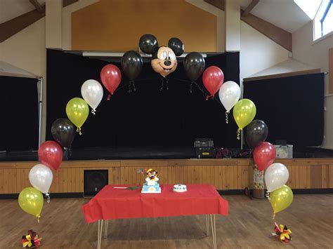 Mickey Mouse balloon arch | Minnie mouse party, Mickey mouse balloons, Balloons