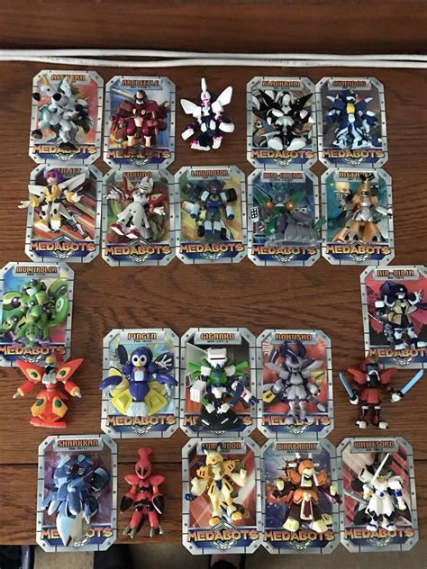 Medabots Complete 22 Figure Orginal Collection With Cards (EXTREMELY ...