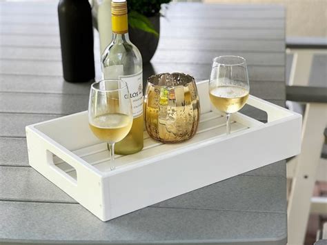 Modern Serving Tray with Handles - DutchCrafters Exclusive