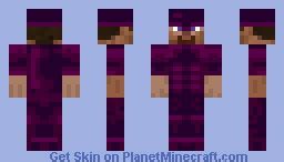 Steve in obsidian armor! Minecraft Skin