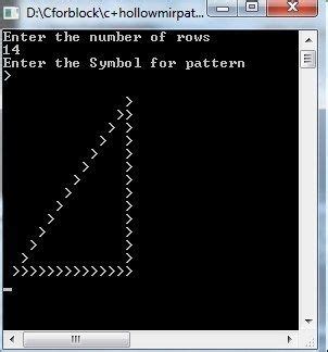 C++ program to Hollow Mirrored Right Triangle Star Pattern | Star ...